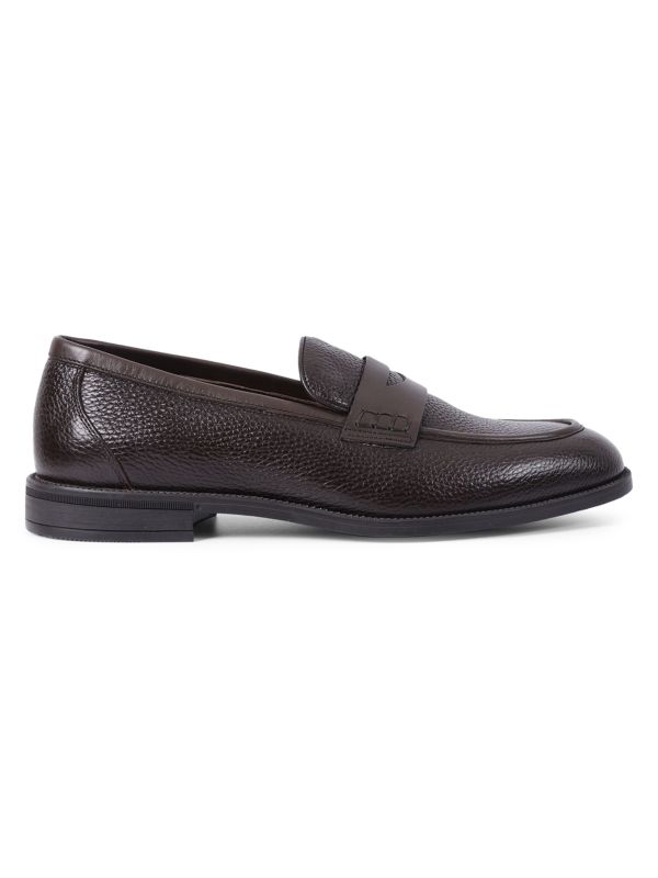 Vellapais Comfort Grain Leather Penny Loafers